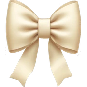 Cute cream color bow  sticker