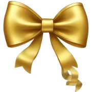 gold bow sticker