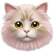 cute pink cat sticker