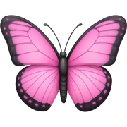 pink butterfly sticker