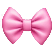 cute pink bow sticker