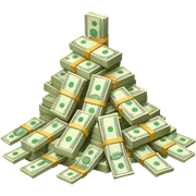 sparkling money sticker