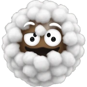 cotton ball sticker