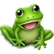 frog christmas tree sticker