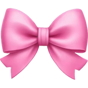 Pink bow sticker