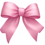 light pink ribbon bow sticker