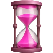 pink hourglass sticker