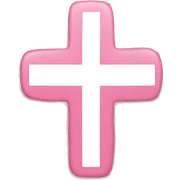 Pink cross sticker