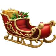 Santa's-sleigh sticker