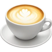 Flat white  sticker