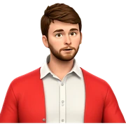 casual style with beard sticker