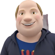 happy boy with a smile sticker