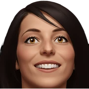 realistic portrait of girl sticker