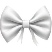 white bow sticker