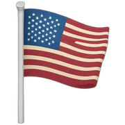 american flag sticker