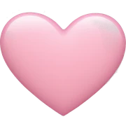 Light pink heart  sticker
