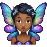 Black fairy sticker