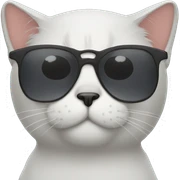 Cat with sunglasses sticker