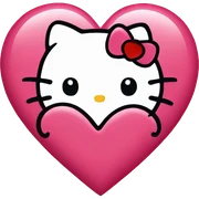 hello kitty heart sticker