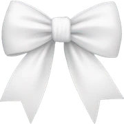 White bow sticker