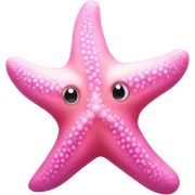 Pink starfish sticker