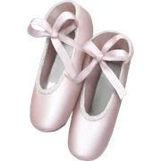 Ballet slippers in snow sticker