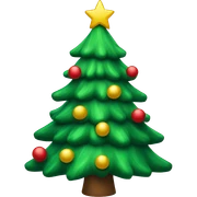 Christmas tree sticker