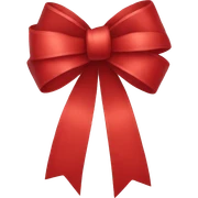 red bow sticker