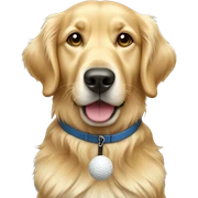 Dog golfer golden retriever  sticker