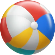 Beach ball sticker