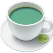 Cup of blue matcha  sticker