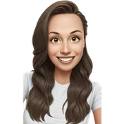 smiling girl with long hair sticker