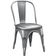Steel chair to the back sticker