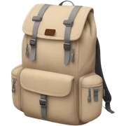 Beige backpack sticker