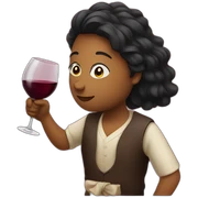 wine drinking wine sticker