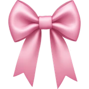 light pink bow on light pink bow sticker