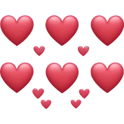 Hearts sticker