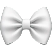 White bow sticker
