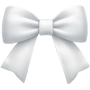 White bow sticker