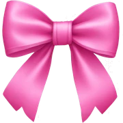 Pink bow sticker