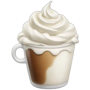 coffee with whipped cream  sticker