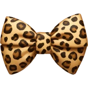 leopard print bow  sticker