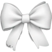White bow sticker