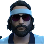 cool guy with beard sunglasses sticker