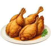 Plate of deep fried jidori chicken sticker