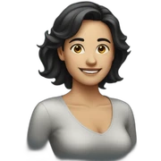 woman-with-dark-hair-smilingg sticker