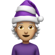 Purple Christmas  sticker