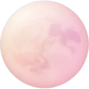 Pastel pink moon sticker