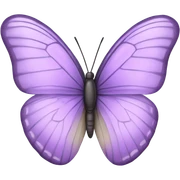 1 pastel purple butterfly sticker