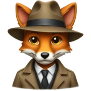 fox detective sticker